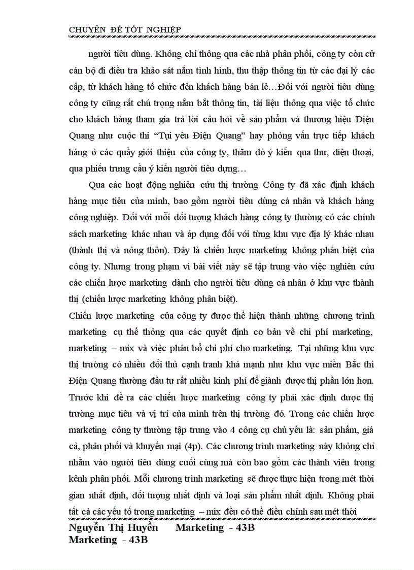 image for page Hoàn thiện chiến lược sản phẩm của Công ty cổ phần bóng đèn Điện Quang