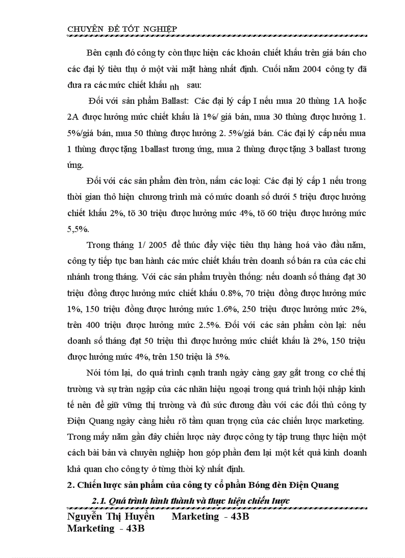 image for page Hoàn thiện chiến lược sản phẩm của Công ty cổ phần bóng đèn Điện Quang