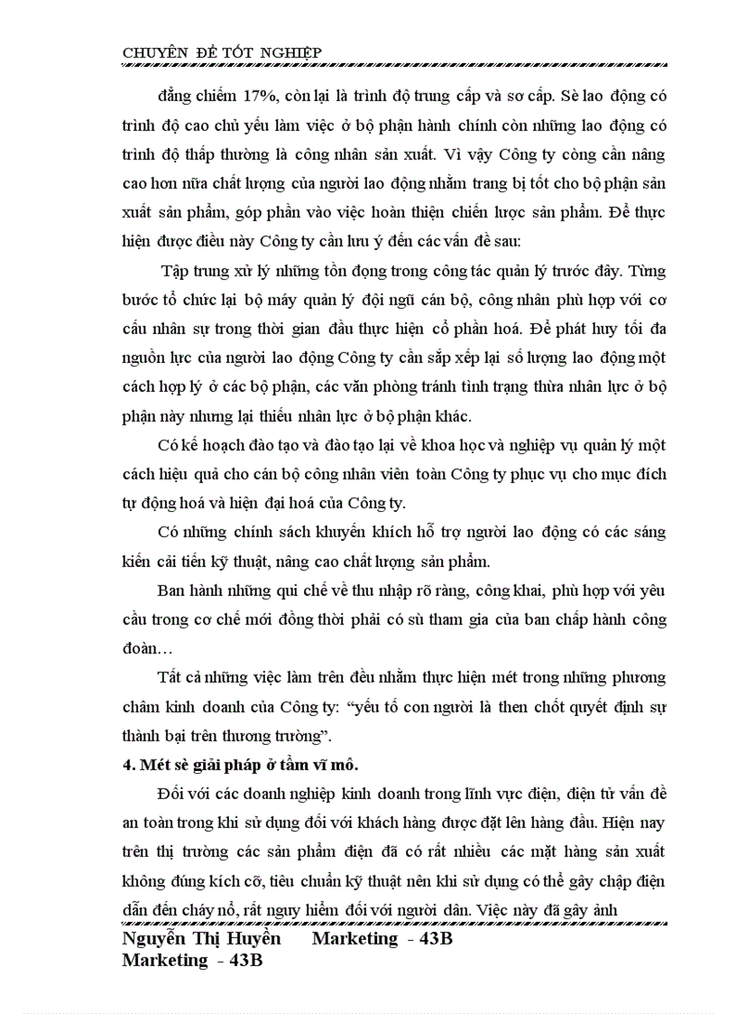 image for page Hoàn thiện chiến lược sản phẩm của Công ty cổ phần bóng đèn Điện Quang