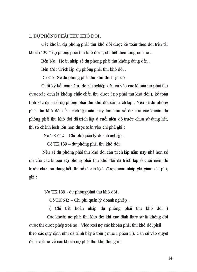 image for page Bàn về vấn đề hạch toán các khoản dự phòng trong các doanh nghiệp ở Việt Nam hiện nay