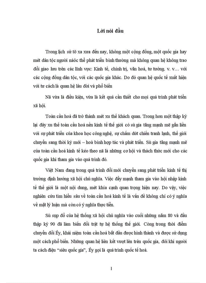 image for page Đặc điểm của toàn cầu hoá