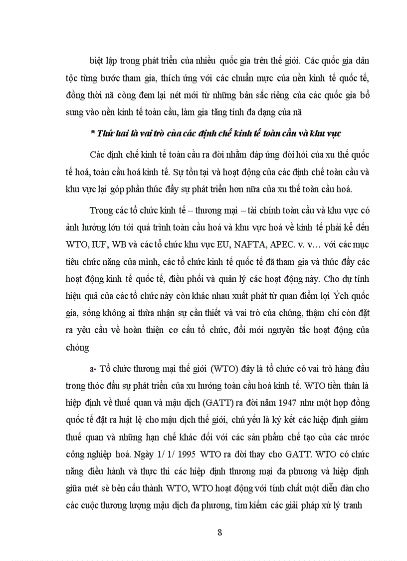 image for page Đặc điểm của toàn cầu hoá