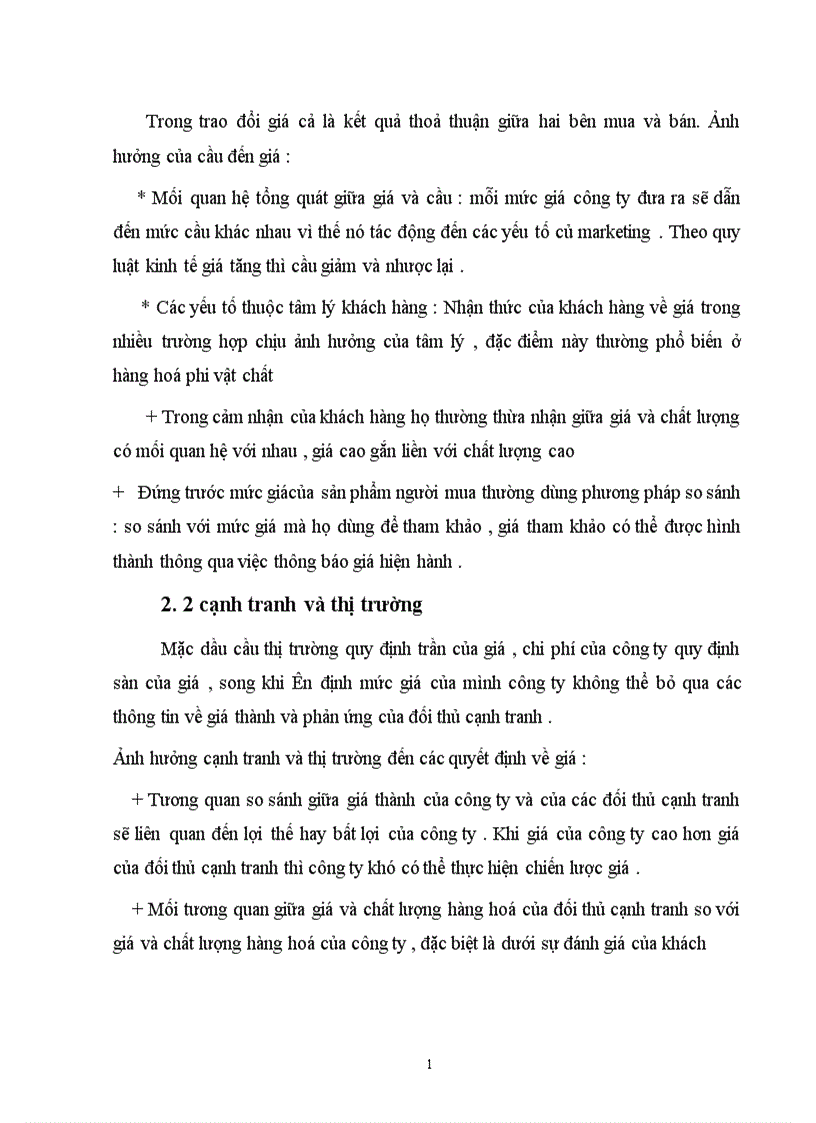 image for page Các yếu tố ảnh hưởng đến các quyết định giá của doanh nghiệp