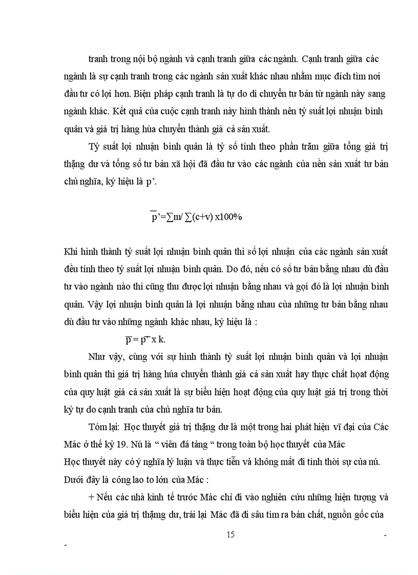 image for page Phân tích học thuyết giá trị thặng dư của C.Mác và chứng minh nó là hòn đá tảng to lớn nhất trong toàn bộ học thuyết kinh tế của C.Mác