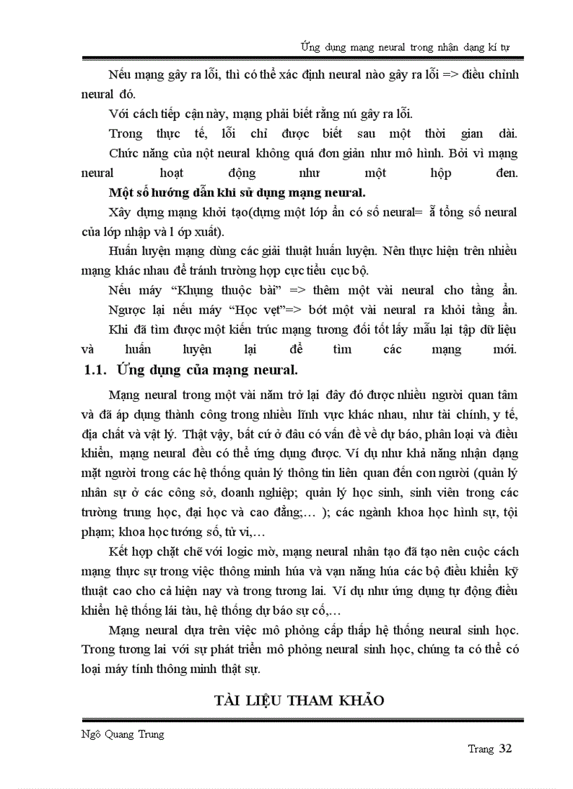 image for page Ứng dụng mạng neural trong nhận dạng kí tự
