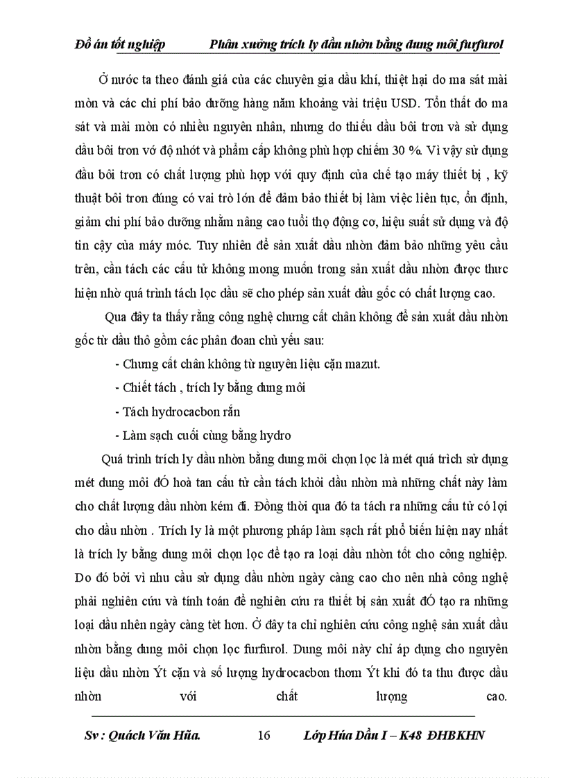 image for page Phân xưởng trích ly dầu nhờn bằng dung môi furfurol