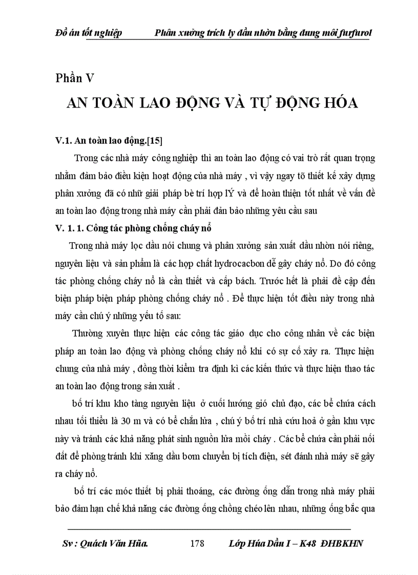 image for page Phân xưởng trích ly dầu nhờn bằng dung môi furfurol