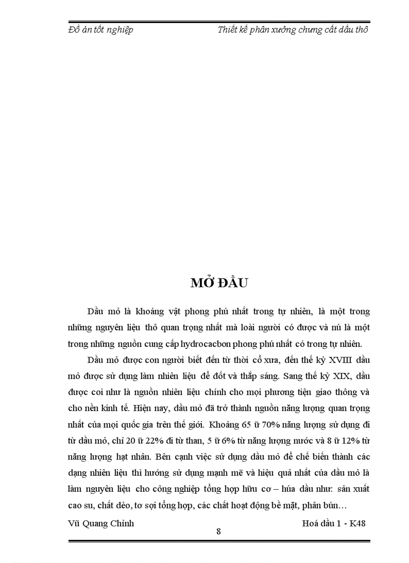 image for page Thiết kế phân xưởng chưng cất dầu thô