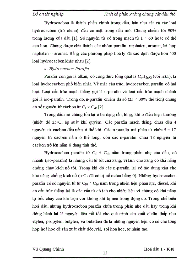 image for page Thiết kế phân xưởng chưng cất dầu thô