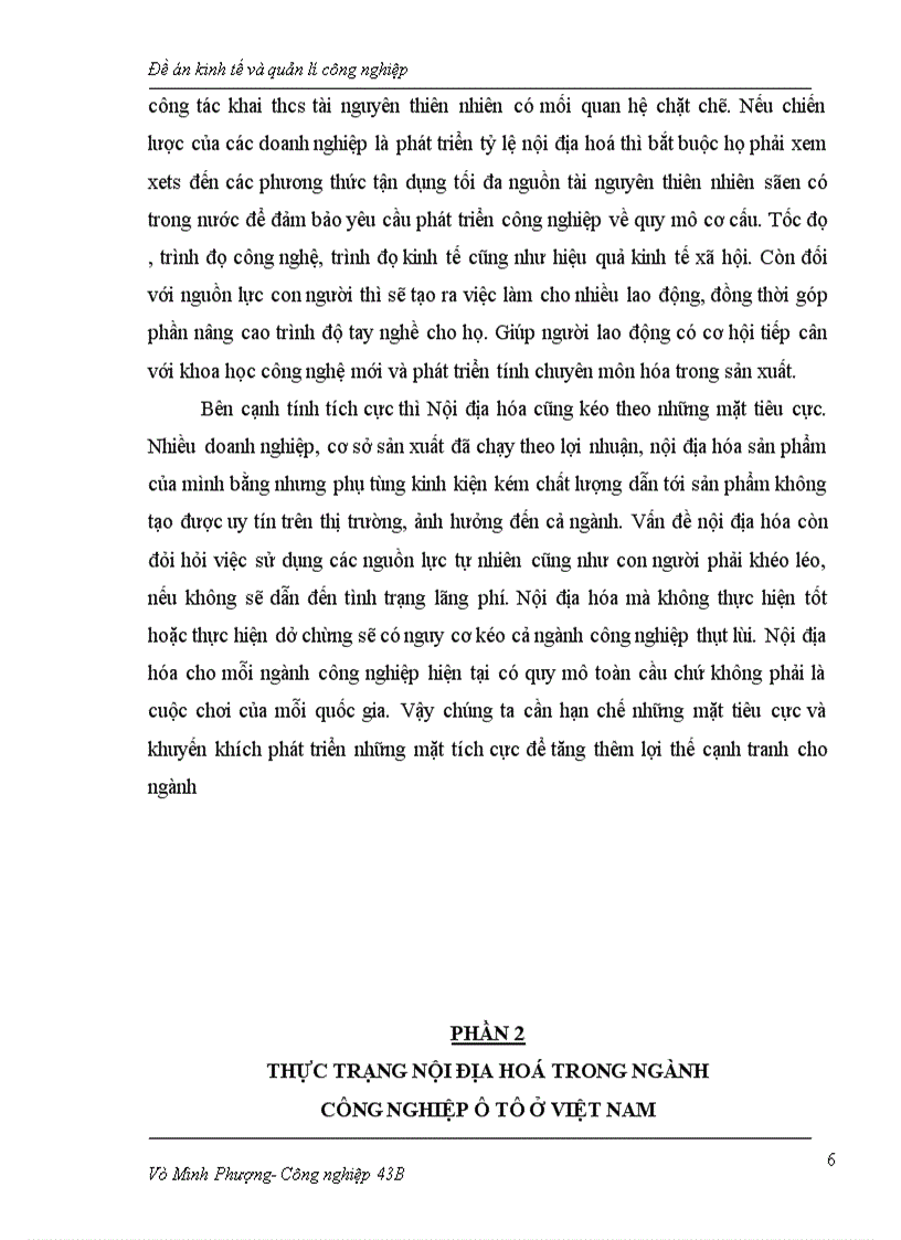 image for page Thực trạng Nội địa hoá trong ngành công nghiệp ô tô ở Việt Nam