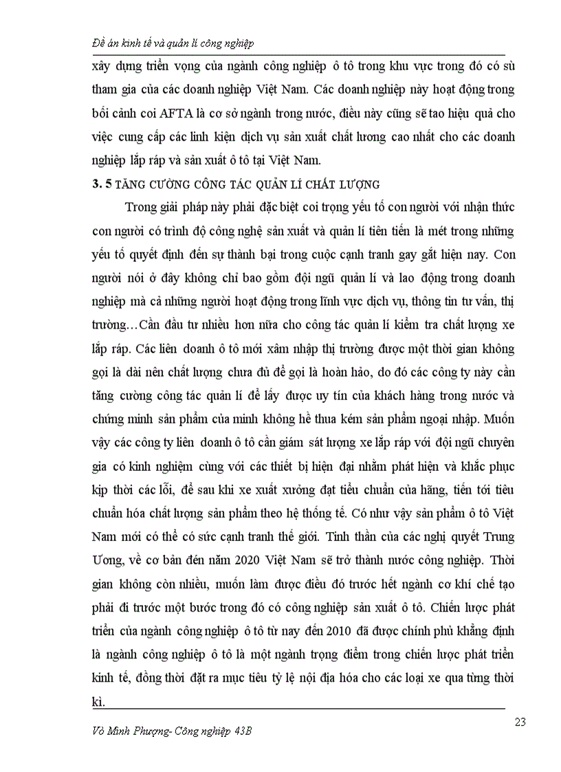 image for page Thực trạng Nội địa hoá trong ngành công nghiệp ô tô ở Việt Nam