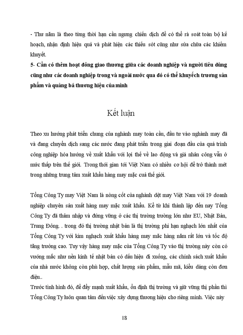 image for page Thị trường dệt may Việt Nam và Thế Giới trong thời gian qua