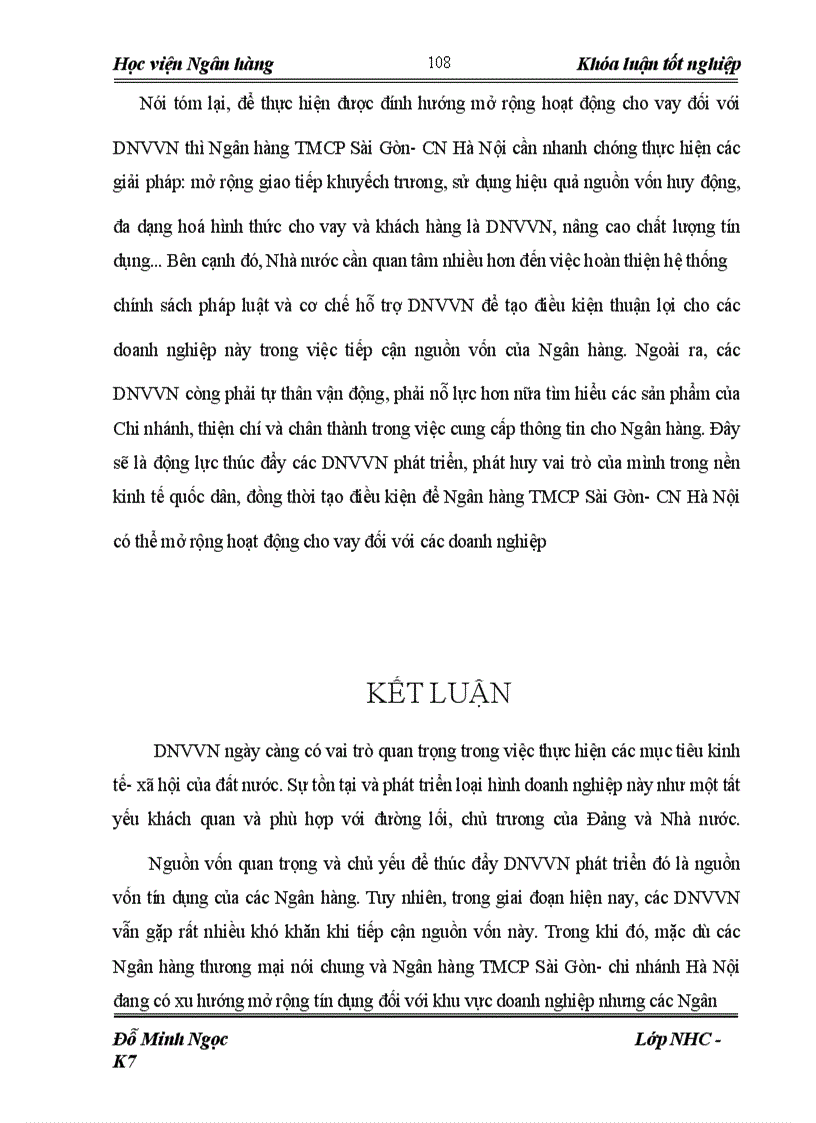 image for page Giải pháp mở rộng hoạt động cho vay đối với doanh nghiệp vừa và nhỏ tại ngân hàng thương mại cổ phần Sài Gòn- chi nhánh Hà Nội (SCB Hà Nội)