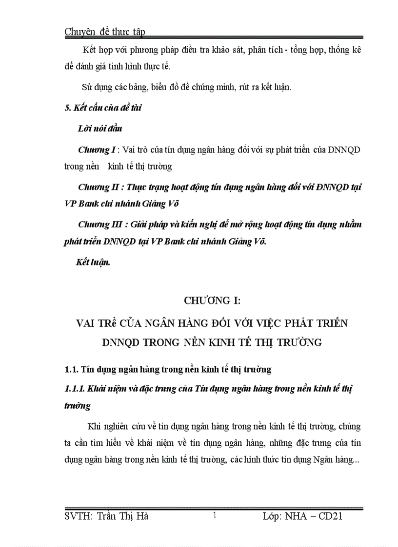image for page Giải pháp mở rộng hoạt động Tín dụng đối với các Doanh nghiệp Ngoài Quốc doanh tại VP Bank chi nhánh Giảng Võ