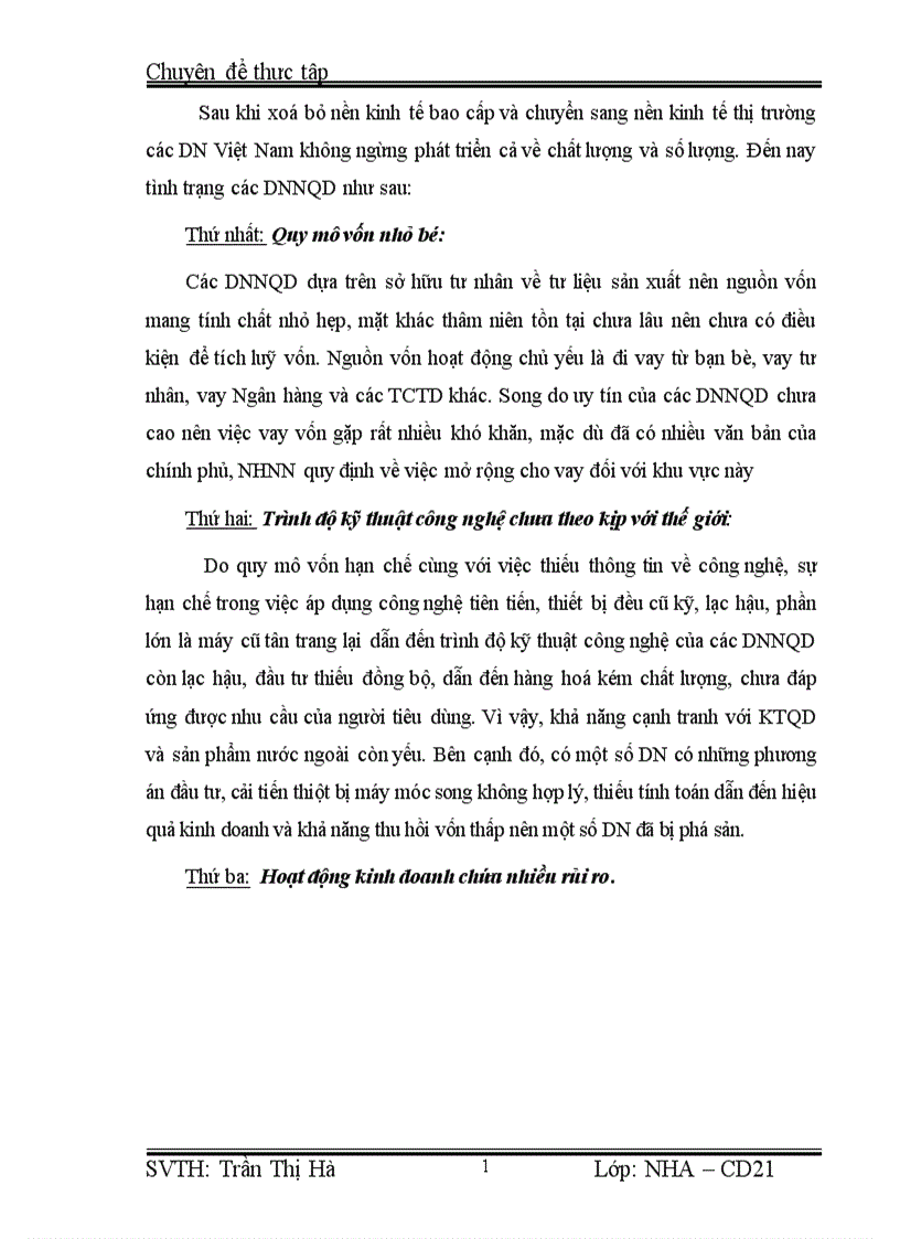 image for page Giải pháp mở rộng hoạt động Tín dụng đối với các Doanh nghiệp Ngoài Quốc doanh tại VP Bank chi nhánh Giảng Võ