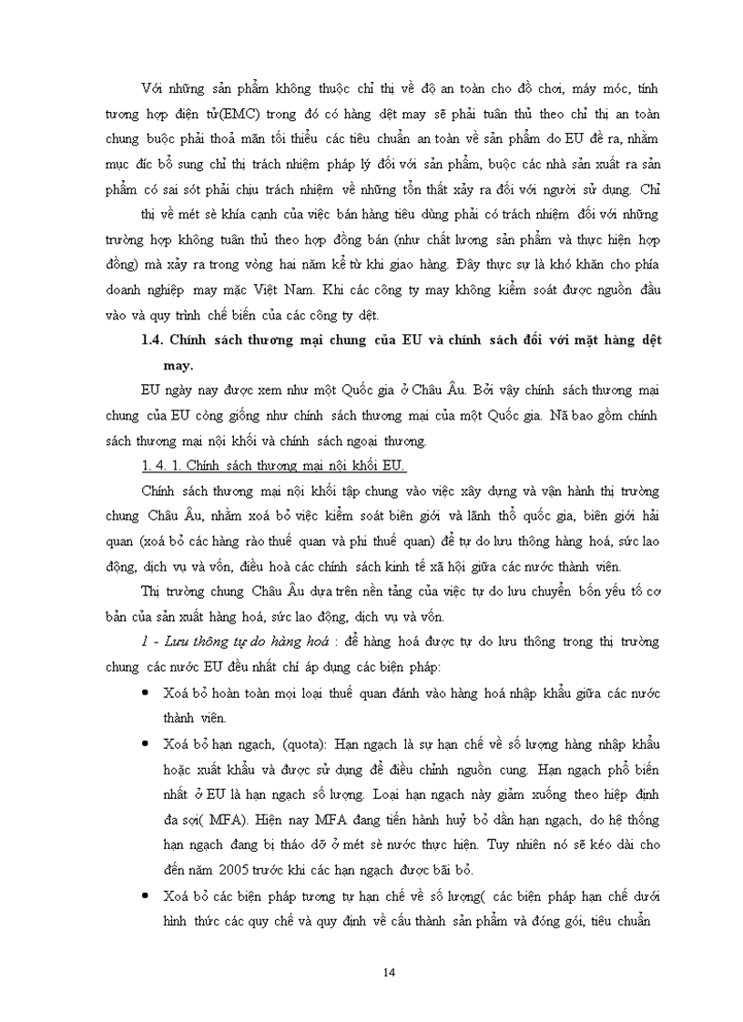 image for page Các giải pháp đẩy mạnh hoạt động xuất khẩu hàng hoá Việt Nam vào thị trường EU giai đoạn 2000-2010