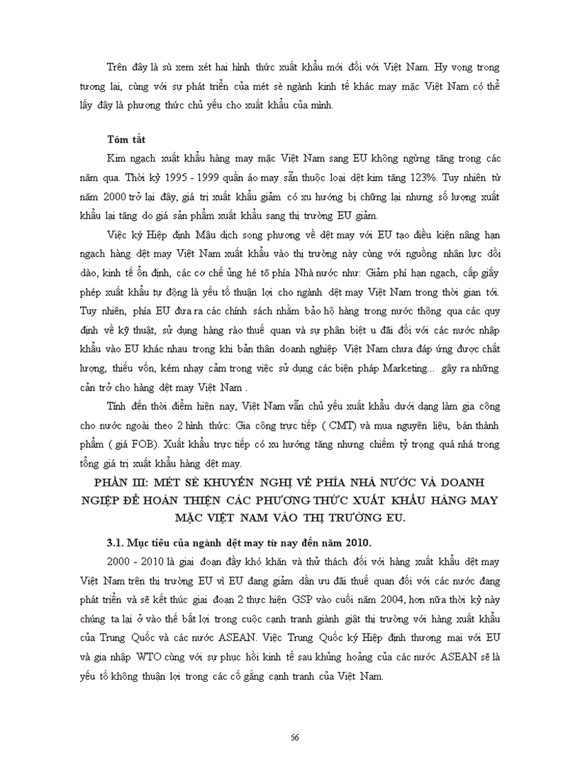 image for page Các giải pháp đẩy mạnh hoạt động xuất khẩu hàng hoá Việt Nam vào thị trường EU giai đoạn 2000-2010