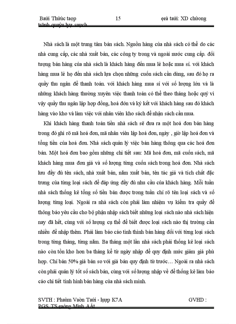 image for page Hệ thống quản lý sách của nhà sách Minh Khai