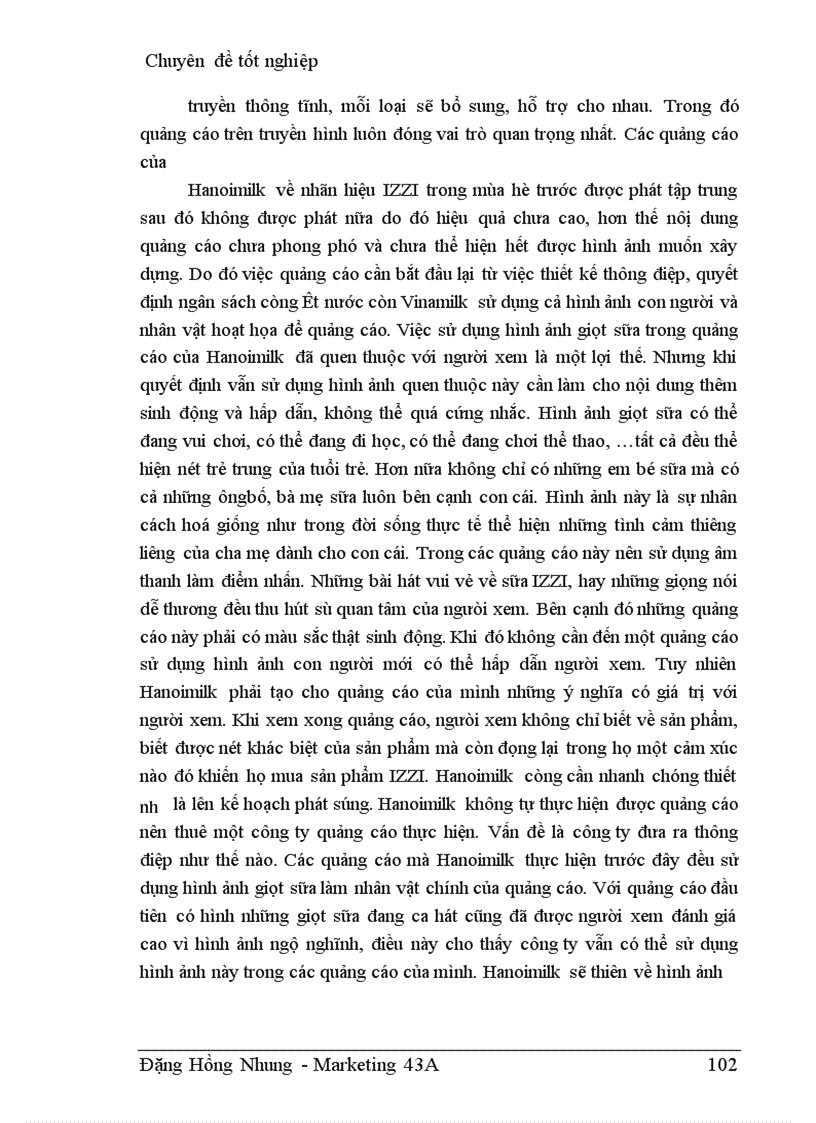 image for page Định vị nhãn hiệu sữa tươi IZZI trên thị trường miền Bắc