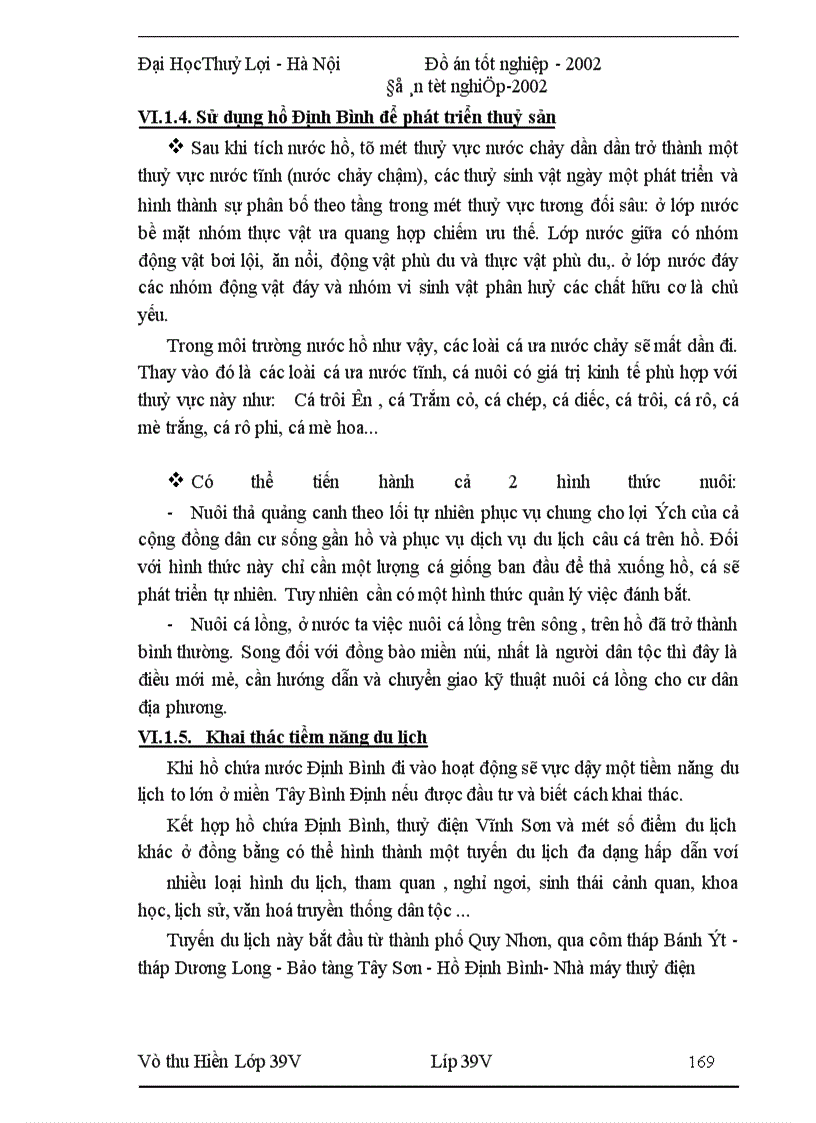 image for page Đánh giá tác động môi trường hồ nước Định Bình-Sông Côn-Bình Định