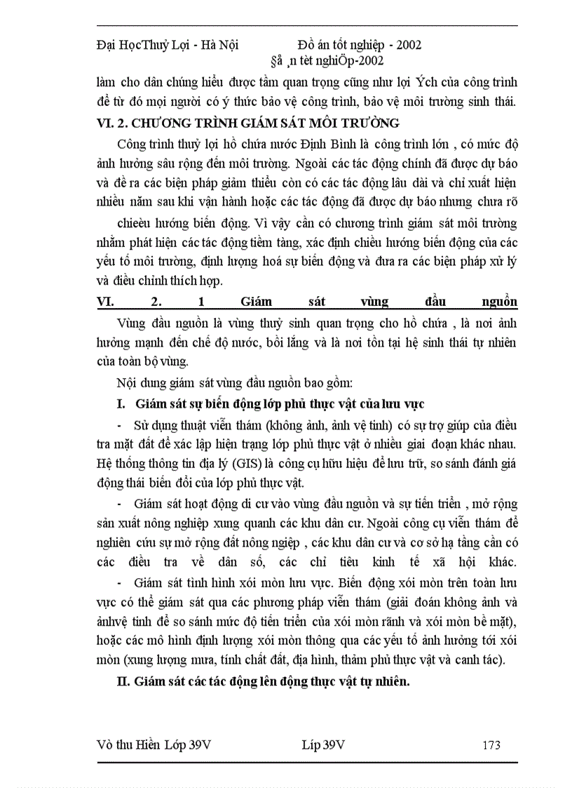image for page Đánh giá tác động môi trường hồ nước Định Bình-Sông Côn-Bình Định