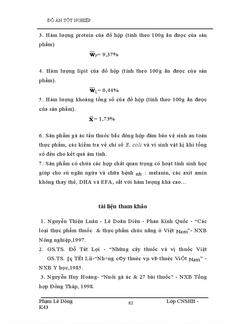 image for page Công nghệ chế biến gà ác tần thuốc bắc đóng hộp và theo dõi bảo quản sau 3 tháng