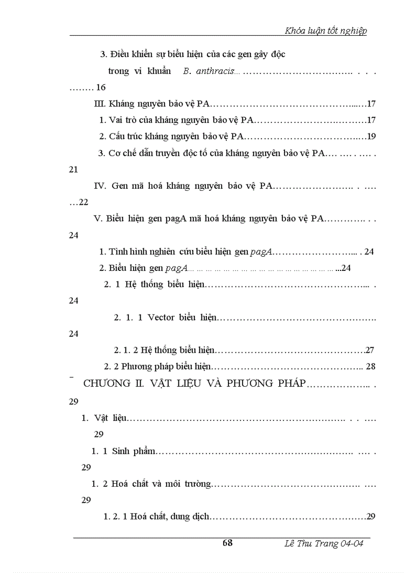 image for page Nghiên cứu biểu hiện gen mã hóa kháng nguyên bảo vệ PA của vi khuẩn Bacillus anthracis