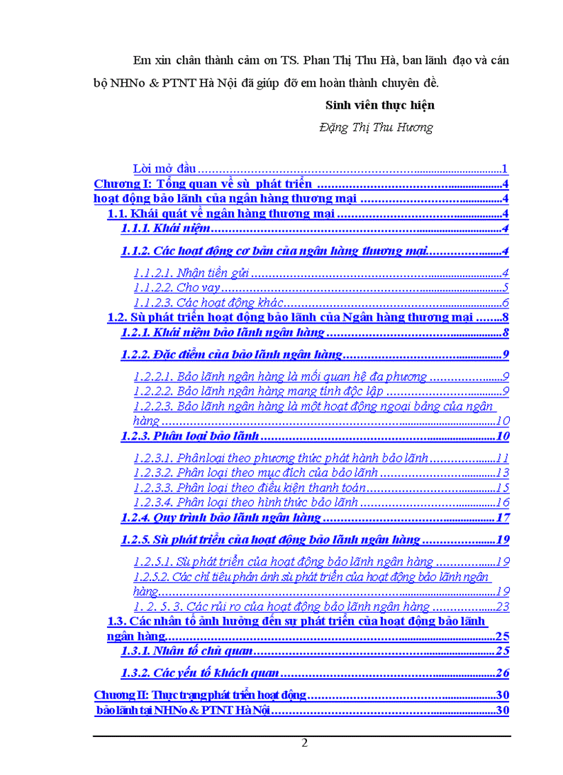 image for page Giải pháp phát triển hoạt động bảo lãnh tại ngân hàng nông nghiệp và phát triển nông thôn Hà Nội