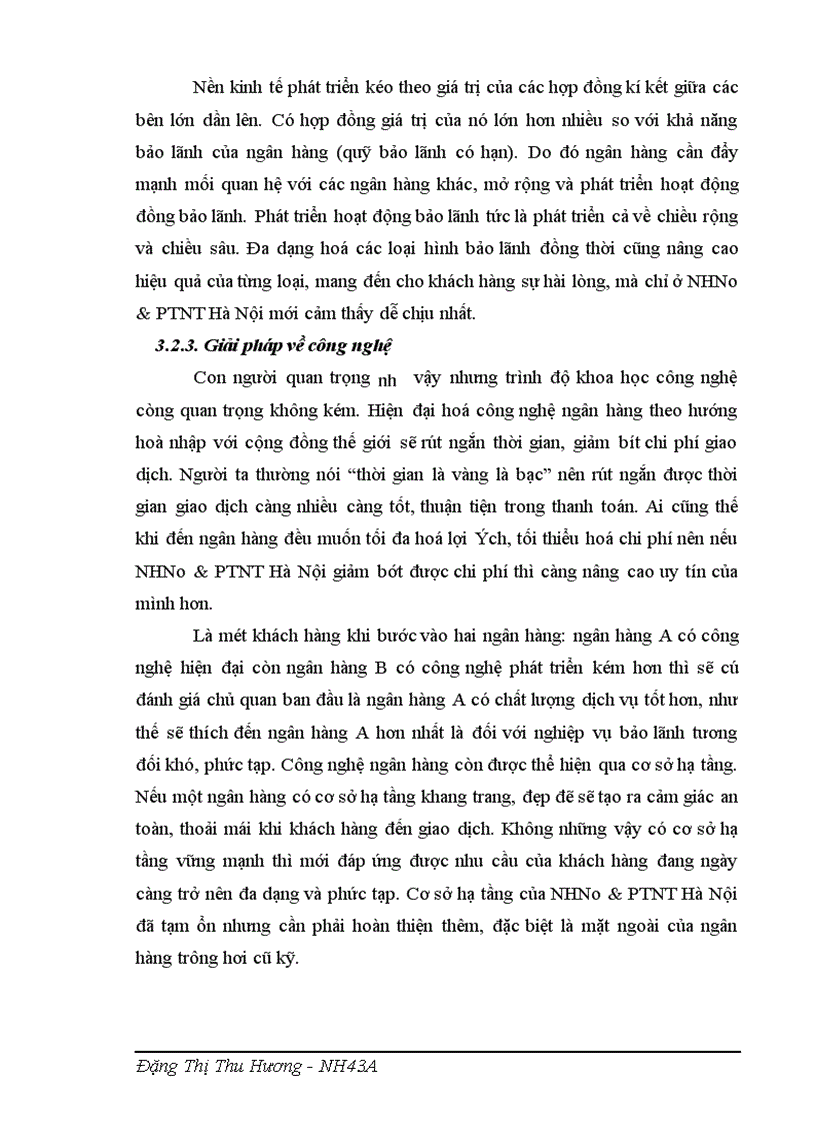 image for page Giải pháp phát triển hoạt động bảo lãnh tại ngân hàng nông nghiệp và phát triển nông thôn Hà Nội