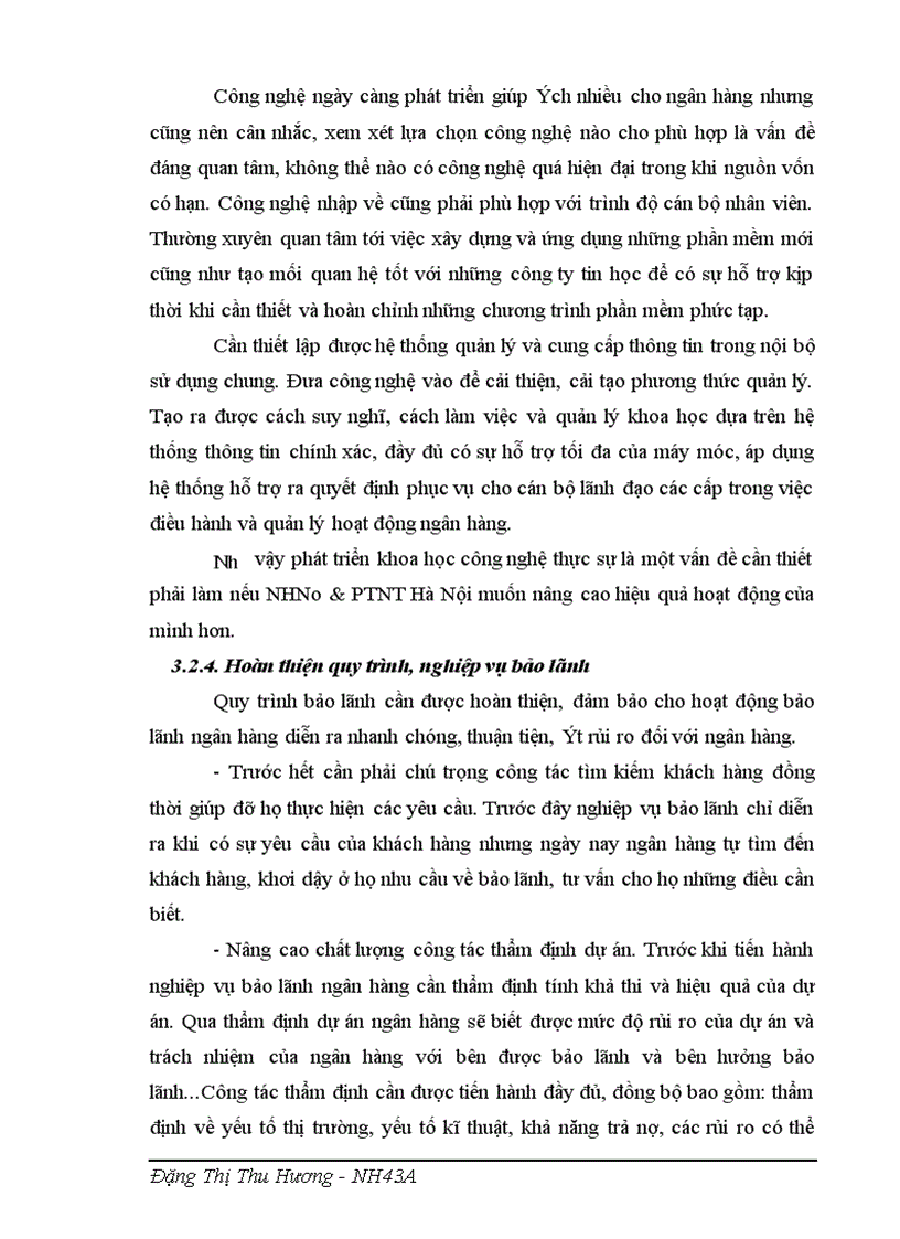 image for page Giải pháp phát triển hoạt động bảo lãnh tại ngân hàng nông nghiệp và phát triển nông thôn Hà Nội