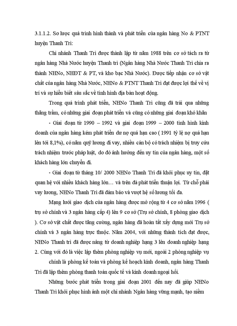image for page Thực trạng và một số giải pháp nâng cao chất lượng tín dụng tại NHNo & PTNT huyện Thanh Trì