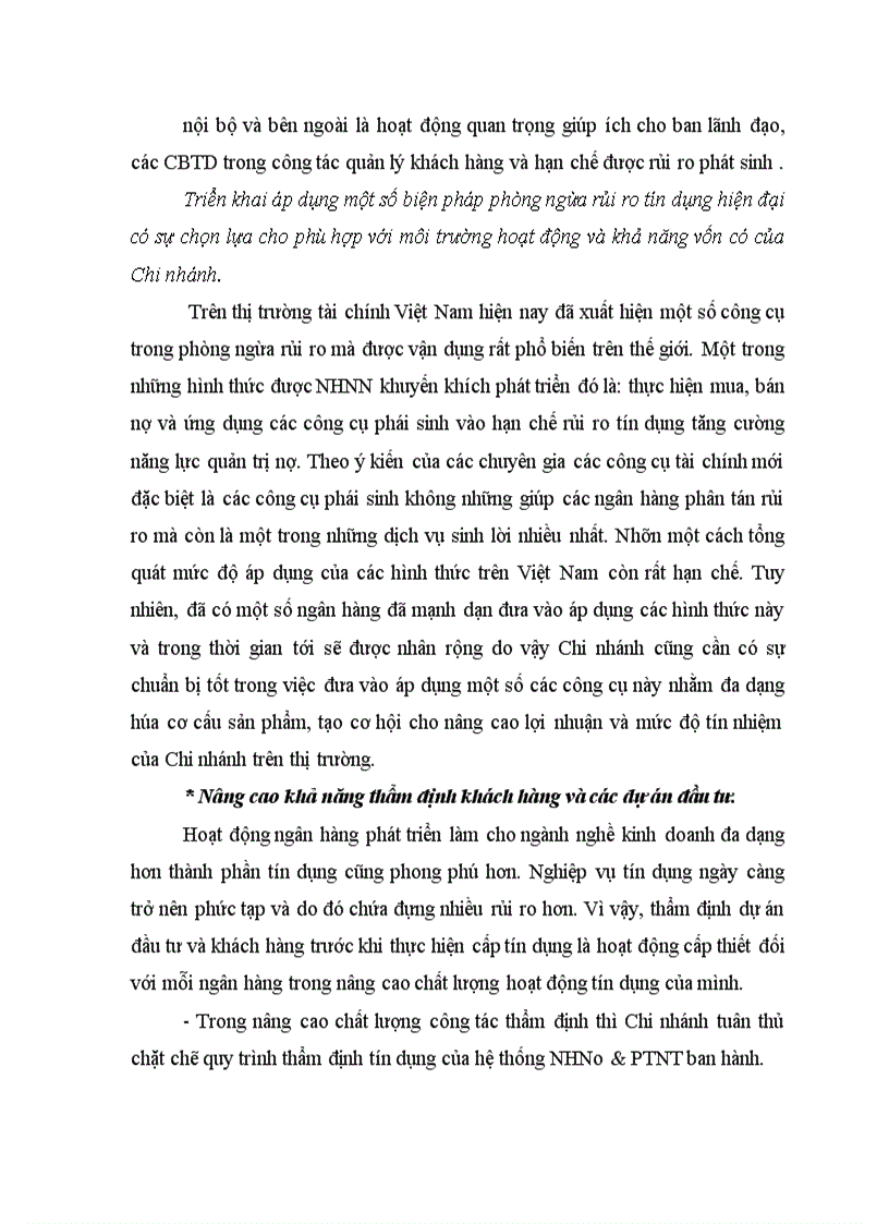 image for page Thực trạng và một số giải pháp nâng cao chất lượng tín dụng tại NHNo & PTNT huyện Thanh Trì