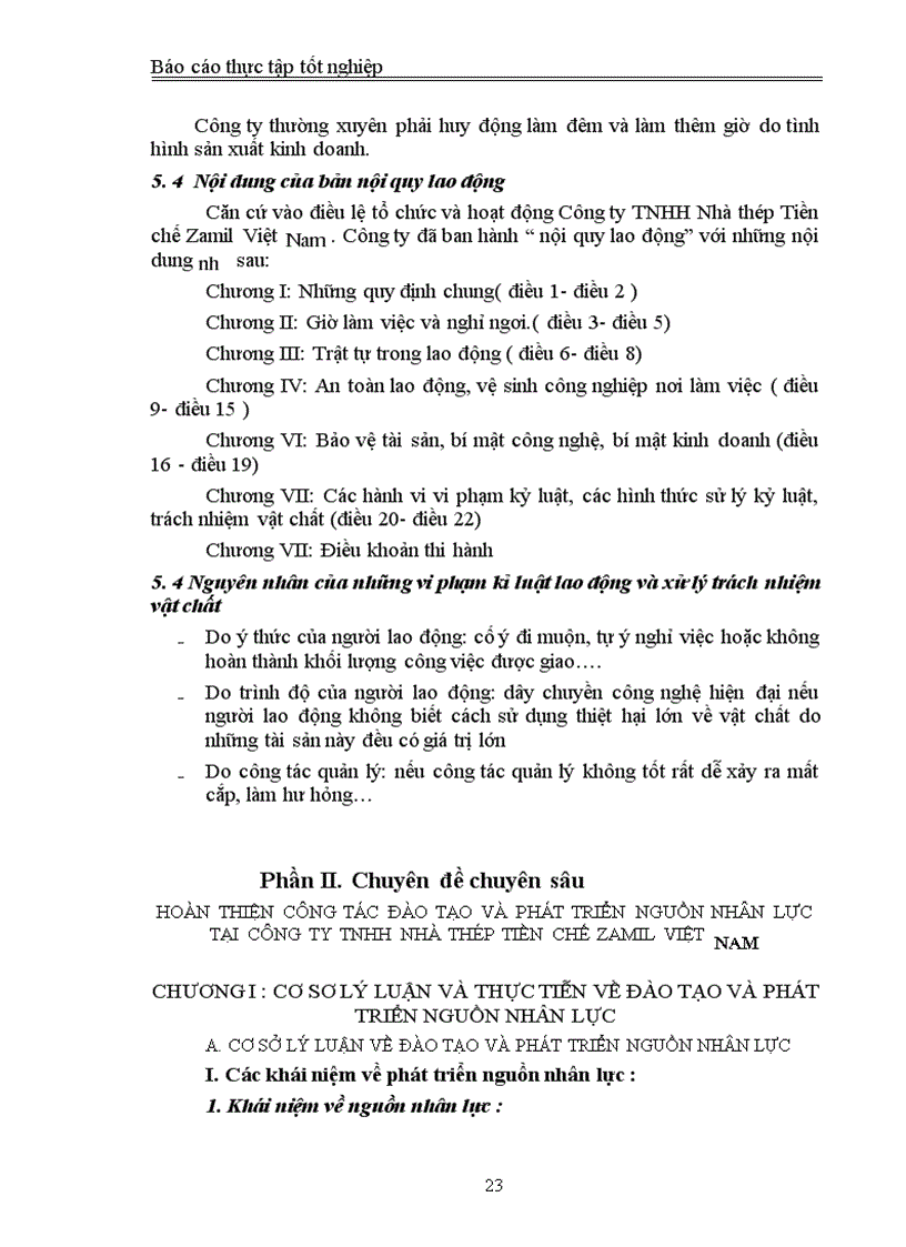image for page Hoàn thiện công tác đào tạo và phát triển nguồn nhân lực tại Công ty TNHH Nhà thép Tiền chế Zamil Việt Nam