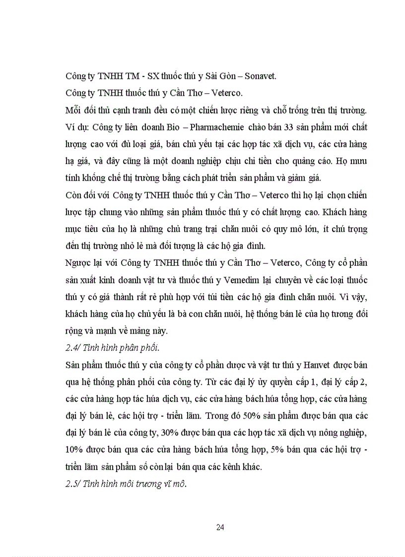 image for page Một số kiến nghị giải pháp thực hiện kế hoạch marketing cho công ty cổ phần dược và vật tư thú y Hanvet