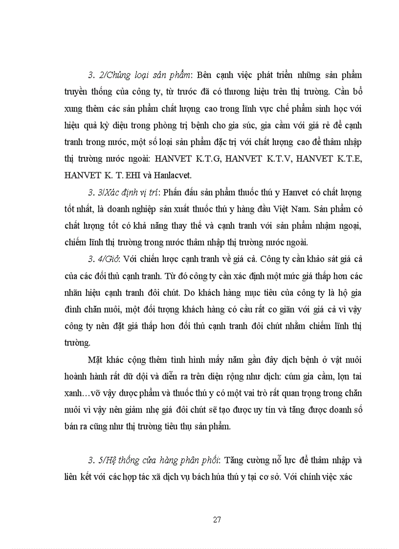 image for page Một số kiến nghị giải pháp thực hiện kế hoạch marketing cho công ty cổ phần dược và vật tư thú y Hanvet