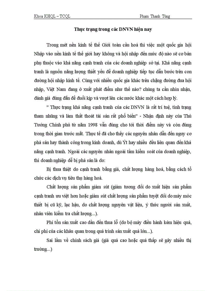 image for page Cơ hội và thách thức đối với DNVN trong quá trình hội nhập kinh tế quốc tế