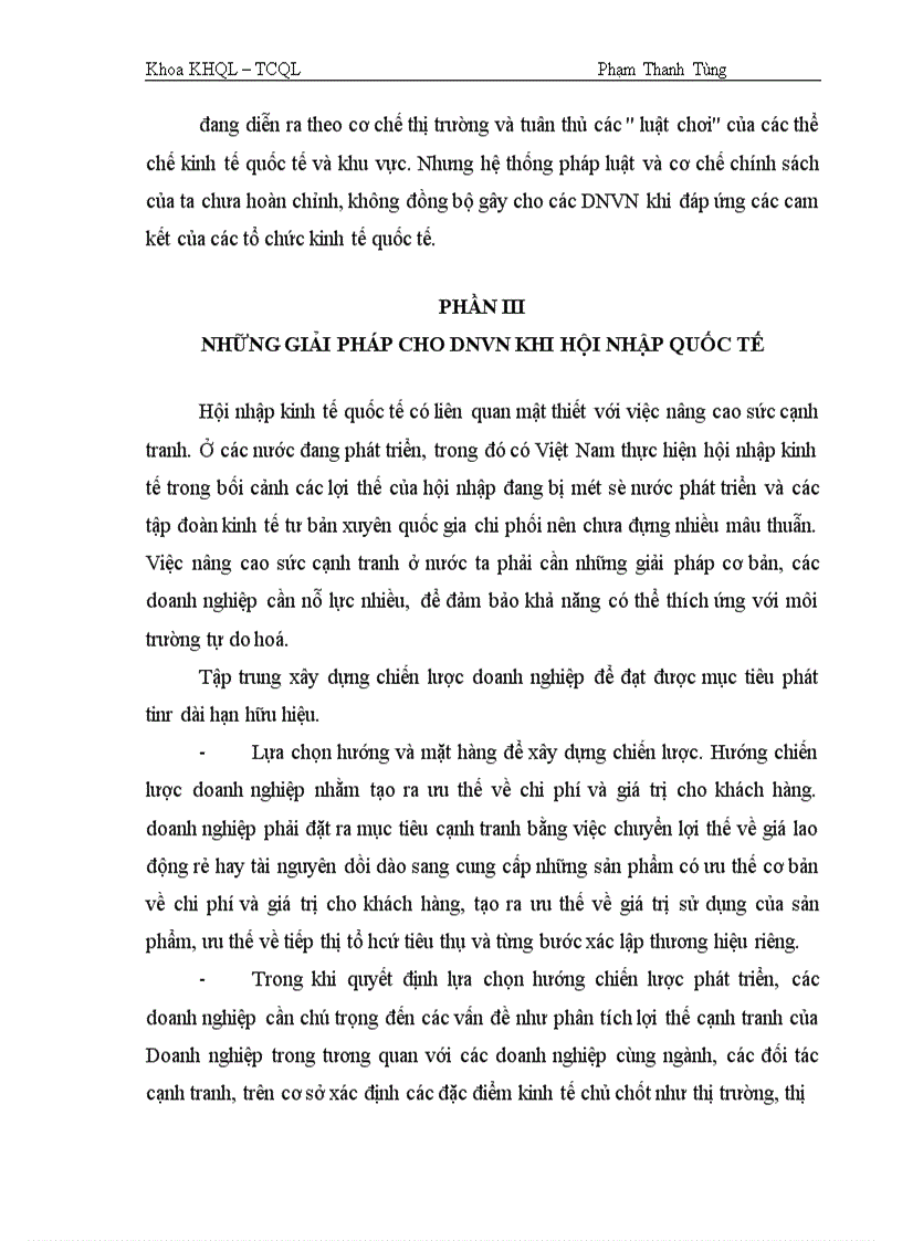image for page Cơ hội và thách thức đối với DNVN trong quá trình hội nhập kinh tế quốc tế