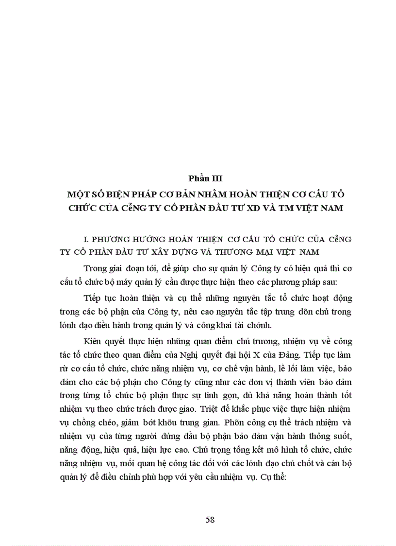 image for page Hoàn thiện cơ cấu tổ chức tại Công ty cổ phần đầu tư xây dựng và thương mại Việt Nam