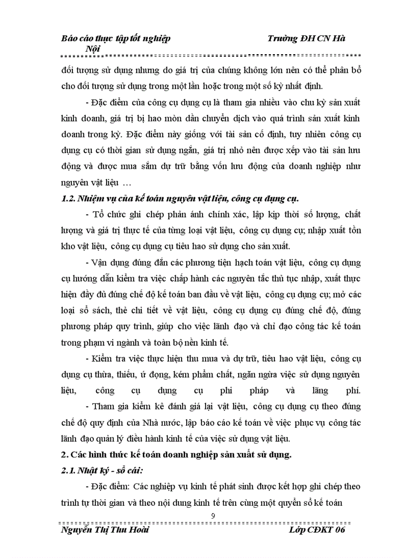 image for page Tổ chức công tác Hạch toán kế toán nguyên vật liệu, công cụ dụng cụ tại công ty Trách nhiệm hữu hạn Seiyo Việt Nam