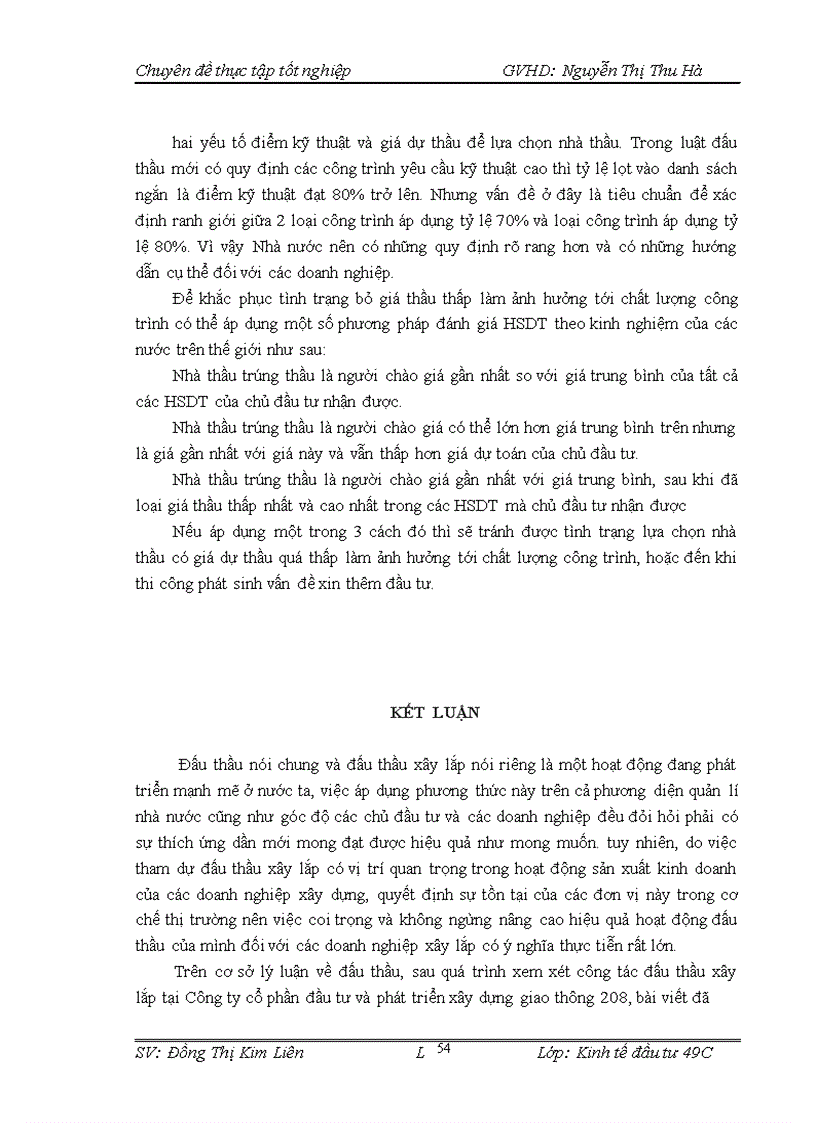 image for page Một số giải pháp nâng cao khả năng thắng thầu của công ty cổ phần đầu tư và xây dựng giao thông 208 là đề tài cho luận văn tốt nghiệp của mình