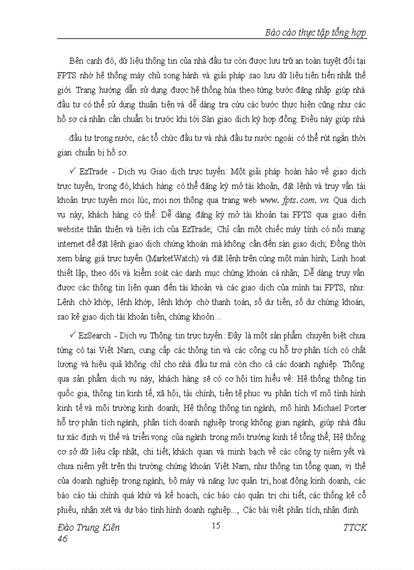 image for page Báo cáo thực tập Công ty Cổ phần chứng khoán FPT