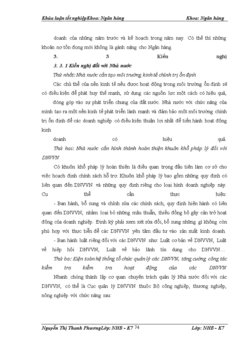 image for page Giải pháp nâng cao chất lượng tín dụng đối với DNVVN tại Sở giao dịch NHNT Việt Nam