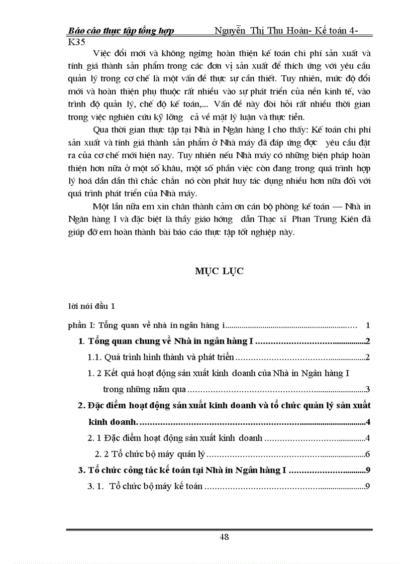 image for page Báo cáo thực tập tại Nhà in ngân hàng I