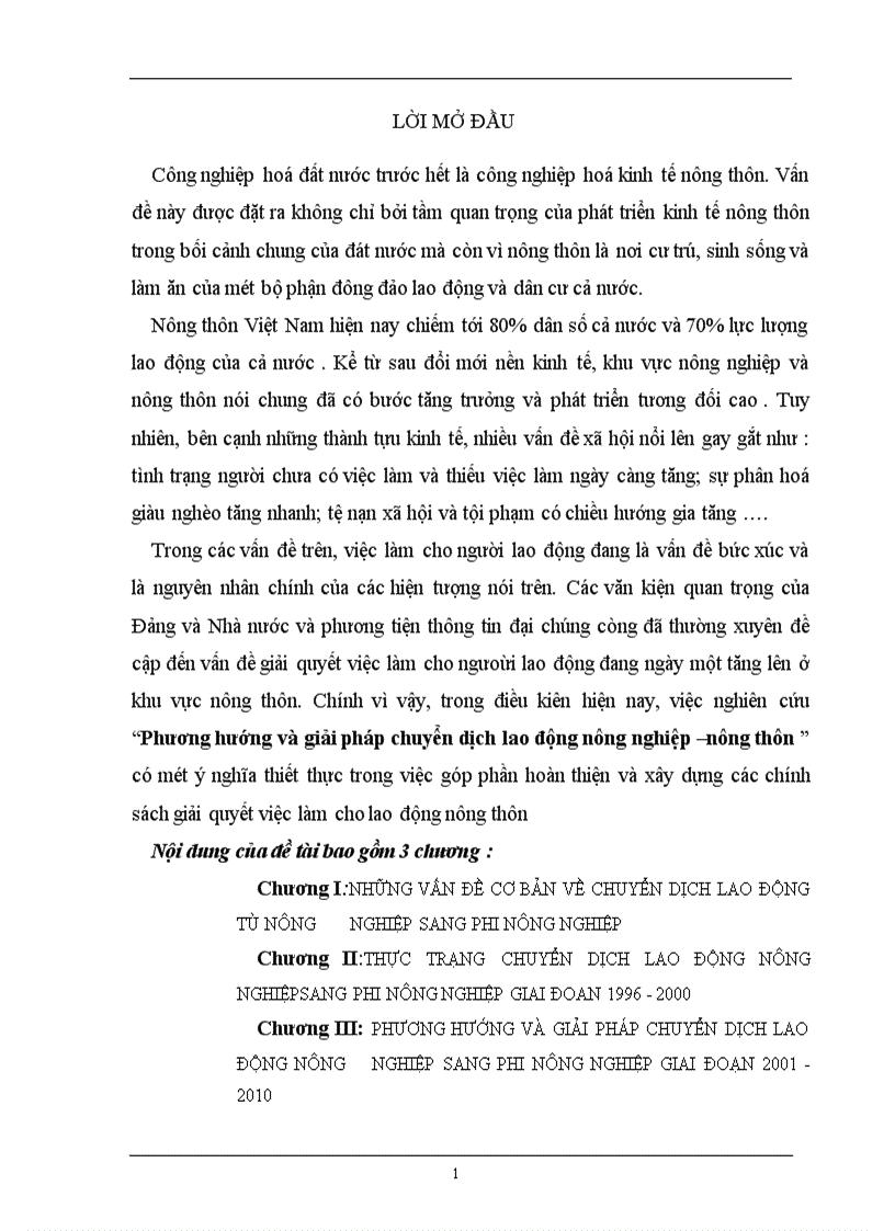 image for page Phương hướng và giải pháp chuyển dịch cơ cấu lao động nông nghiệp nông thôn ở Việt Nam giai đoạn 2001-2010