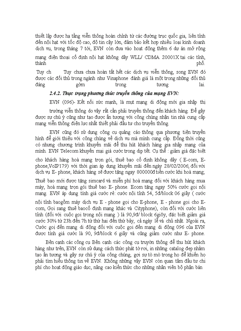 image for page Tập trung nghiên cứu phương thức truyền thông cho sản phẩm dịch vụ viễn thông di động của EVN (E phone,E-com và E- mobile sắp ra mắt)