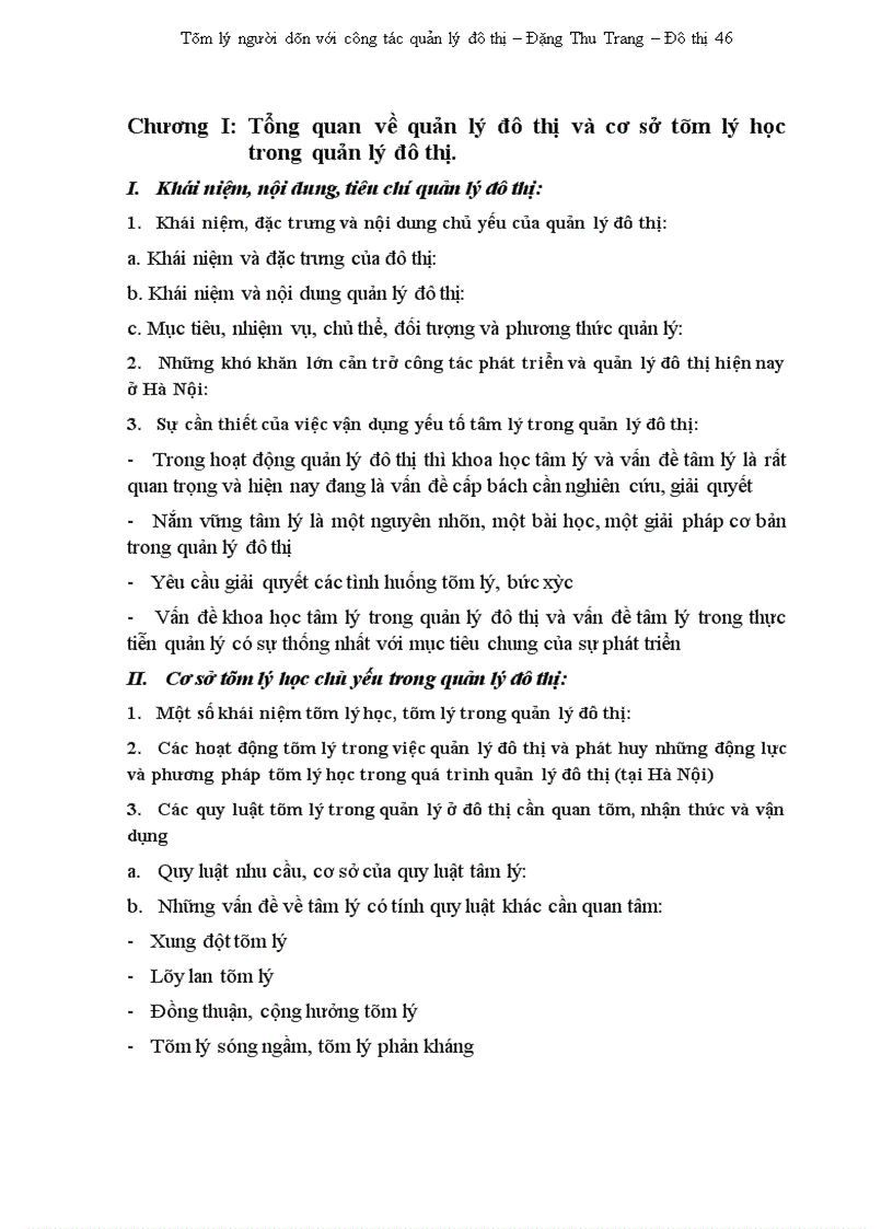 image for page Tâm lý người dân với công tác quản lý đô thị và ứng dụng vào công tác quản lý đô thị tại Hà Nội hiện nay