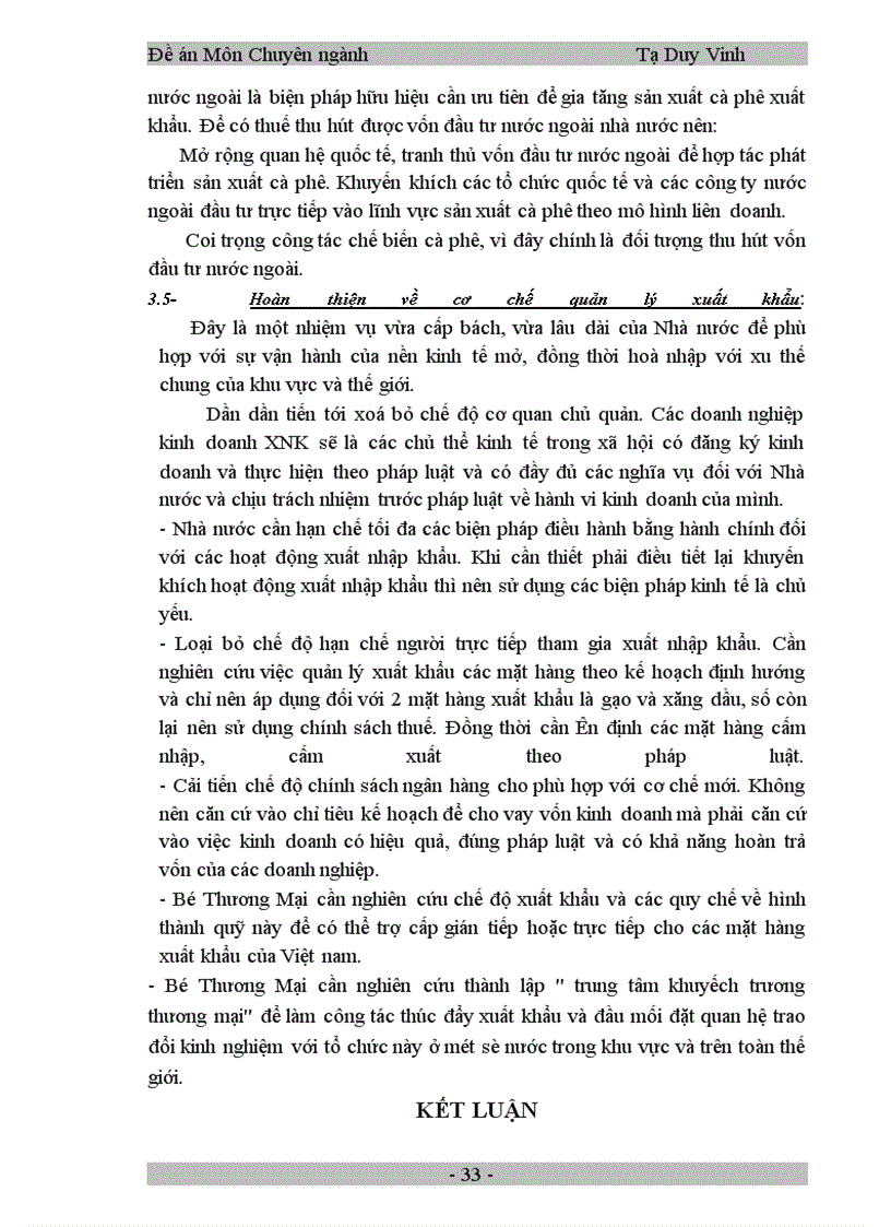 image for page Nghiên cứu một số các biện pháp cơ bản để thúc đẩy hoạt động xuất khẩu cà phê ở Việt Nam