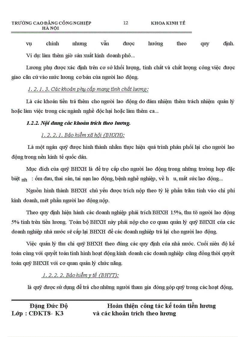 image for page Hoàn thiện công tác kế toán tiền lương và các khoản trích theo lương tập tại Công ty Cổ Phần khách sạn Du Lịch Sông Nhuệ