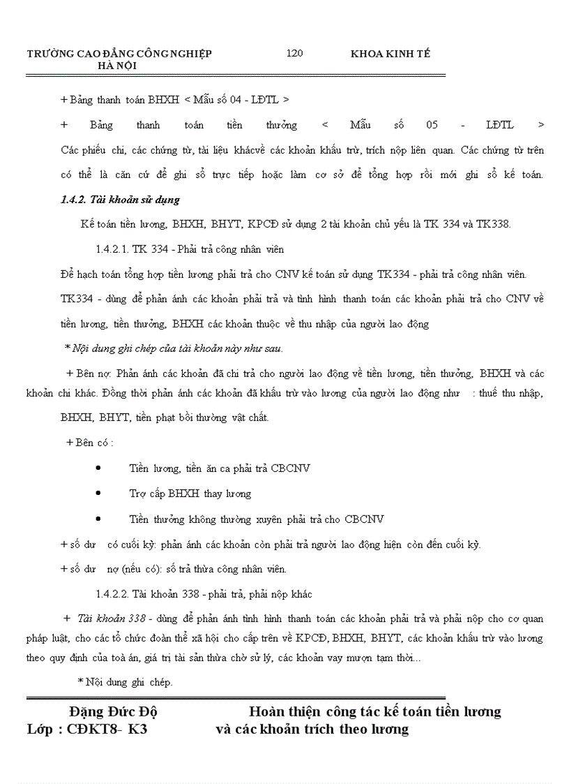 image for page Hoàn thiện công tác kế toán tiền lương và các khoản trích theo lương tập tại Công ty Cổ Phần khách sạn Du Lịch Sông Nhuệ