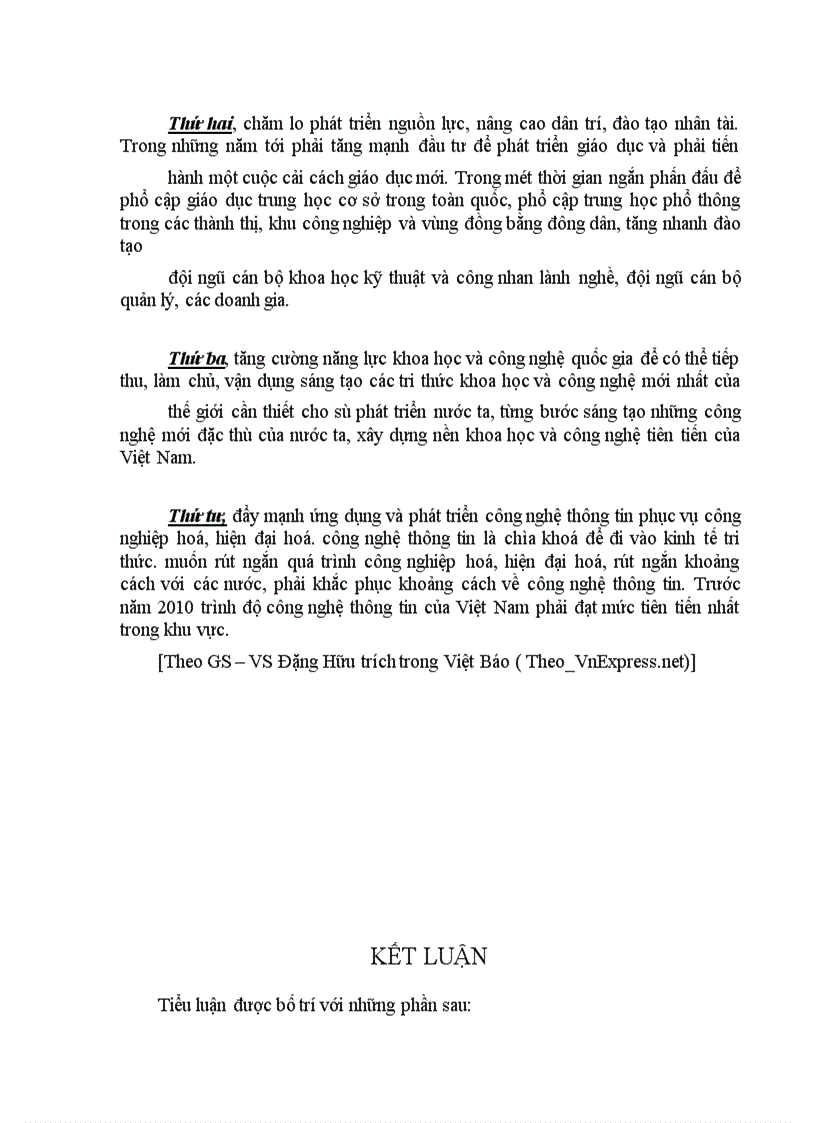 image for page Luận chứng vai trò của tri thức, khoa học công nghệ với quá trình phát triển kinh tế tri thức